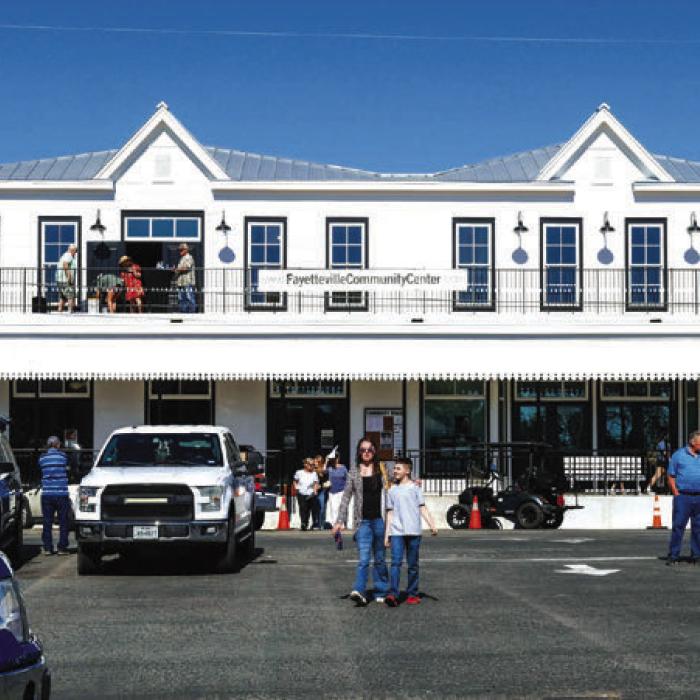 Lots of folks got to see the recently-completed Fayetteville Community Center during the Lickskillet Days.