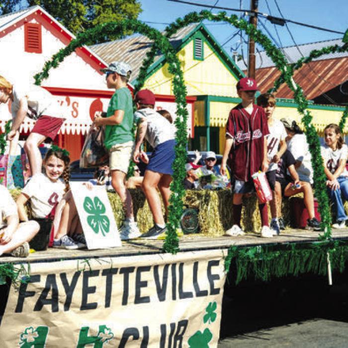 The Fayetteville 4-H Club won first place for youth entries.