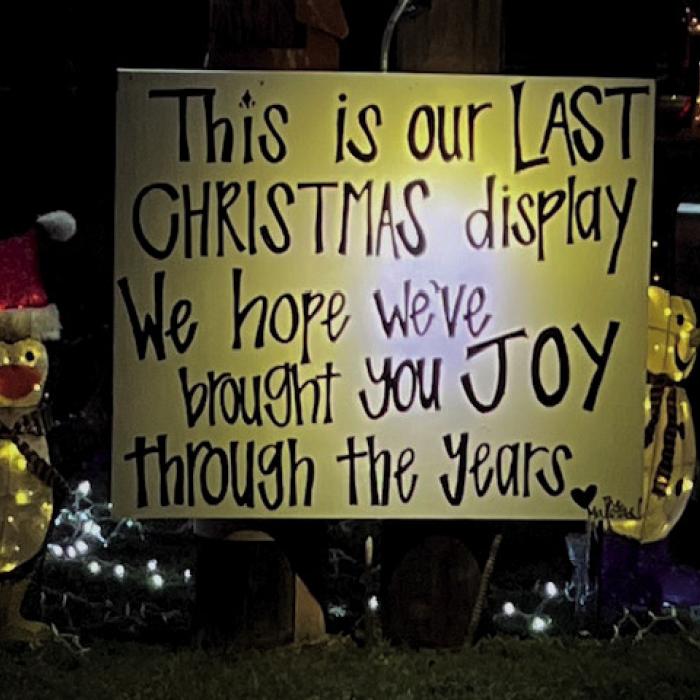 After years of magic, the long-held tradition of the magnificent Christmas display at the Malota home is coming to a close.