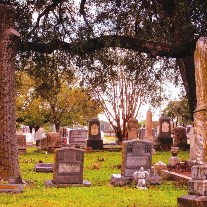An old section of the “new” La Grange City Cemetery. The City will consider raising fees for burial plots in the cemetery later this year. Photo by Andy Behlen