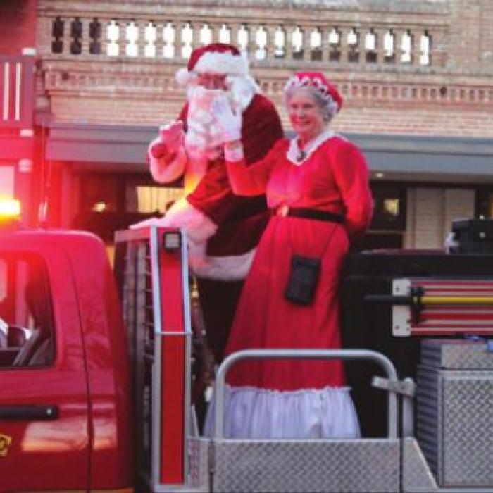 Santa and Mrs. Claus were, of course, the parade marshalls.