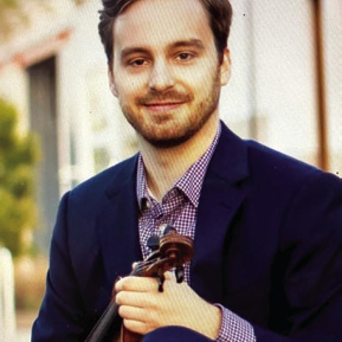 Violin Virtuoso Dr. Matt Lammers of the Axiom Quartet, a national touring group, is a featured artist at the second concert of the Colorado Valley Chamber Players and will play along with the talented pianist Miles Gillette-Bockhorn at St. James Church, La Grange, on Saturday, July 25, at 3 p.m. for “Dinner in Leipzig,” featuring the music of Brahms, Tchaikovsky, and Grieg.