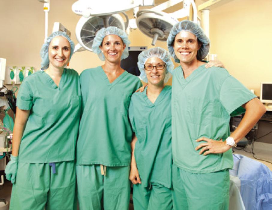 A St. Mark’s surgery team in happier times.