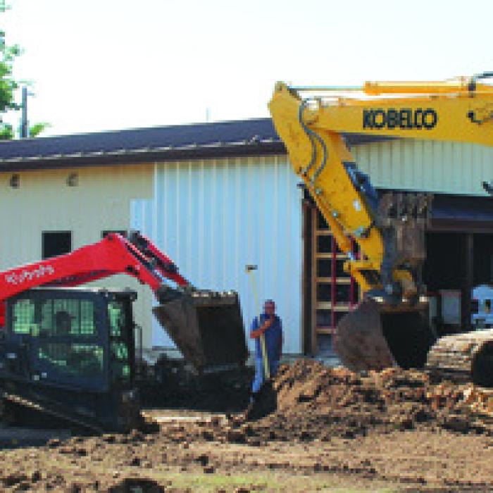 Construction is well underway at the La Grange’s Gardenia E. Janssen Animal Shelter, which will stay open during the work.