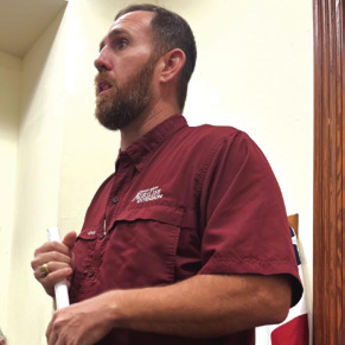 Scott Willey addressing the court Thursday.