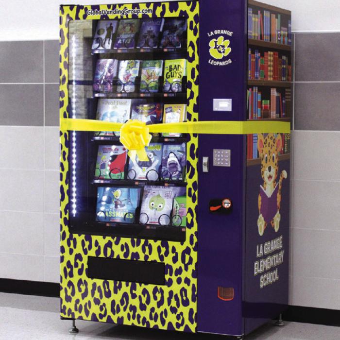 New Book Vending Machine Unveiled at La Grange Elementary