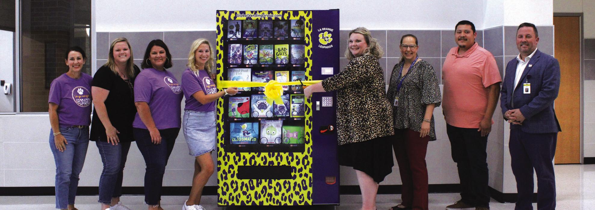 New Book Vending Machine Unveiled at La Grange Elementary