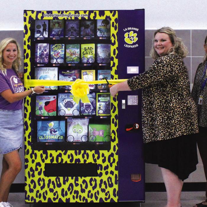 New Book Vending Machine Unveiled at La Grange Elementary
