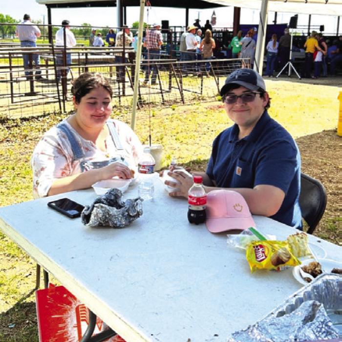Pictured are Anabel Rodriguez and Jonathan Sickon, who helped served our customers.