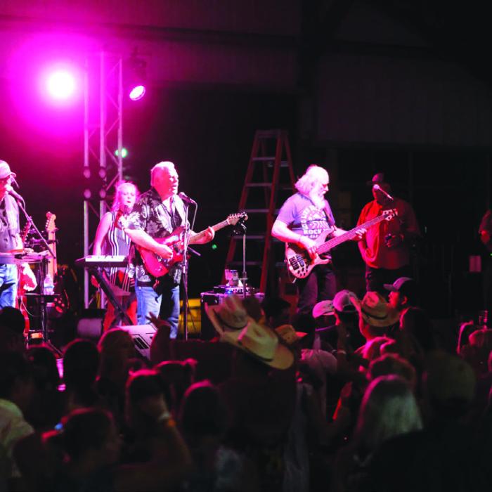 The Triumphs performed Friday night before a big crowd at the Schulenburg Festival.