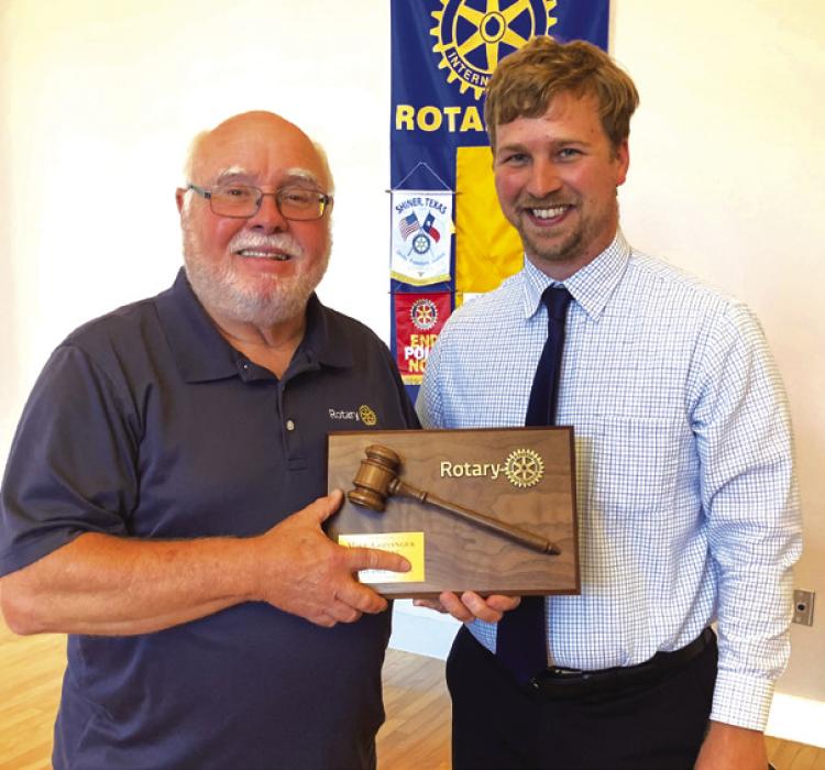 Kyle Hartmann Installed As New Rotary President
