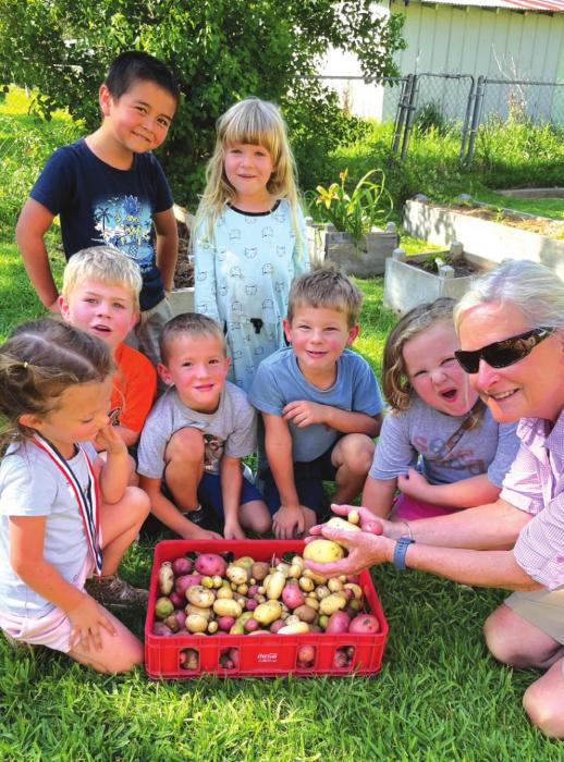 Local Preschoolers Grow Potatoes for Food Pantry