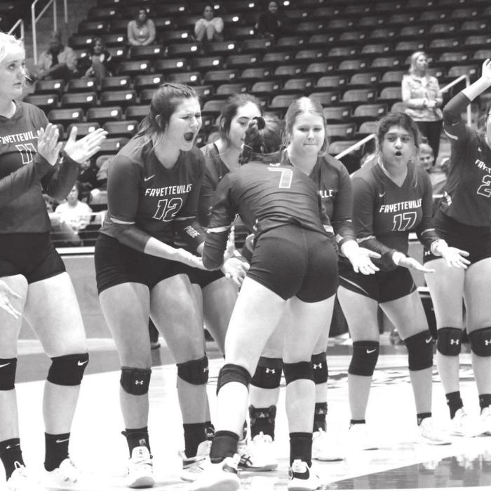 The Lady Lions are announced prior to the title match. Photos by Jeff Wick