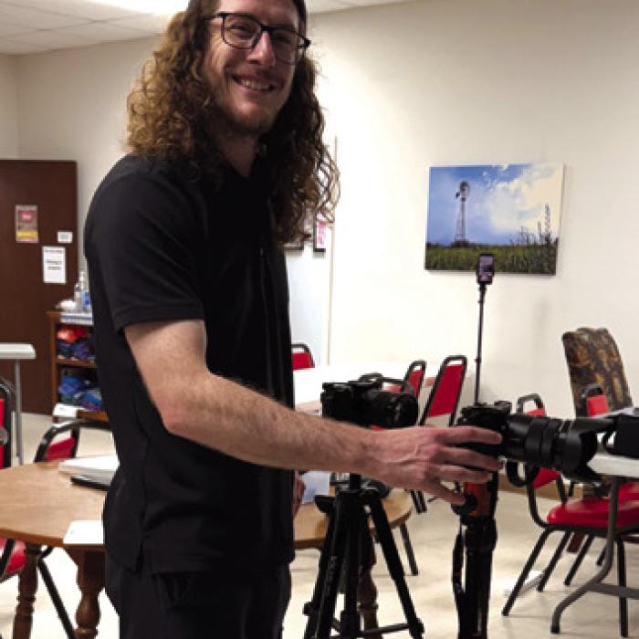 Ryan Allen with Entre Media filmed a collection of our members for promotion for our Capitol Campaign to raise funds for our new building we need so badly. Many of them were nervous as they came in for the filming but he put them at ease with his gentle attitude. We can’t wait to see the finished product. More filming will take place at our other locations soon.