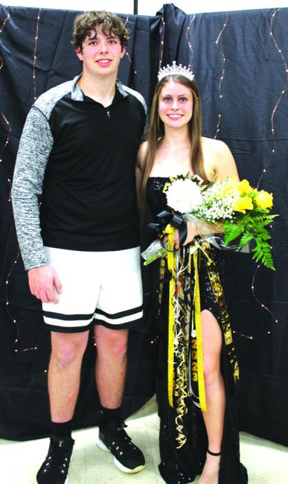 Round Top-Carmine High School held their homecoming ceremonies Friday night. Basketball Beau was Tanner Schobel and Homecoming Queen was Mallory Krause.