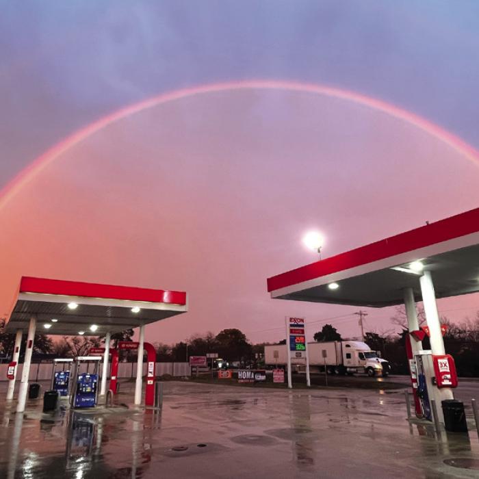 Rainbow on Valentine’s Day