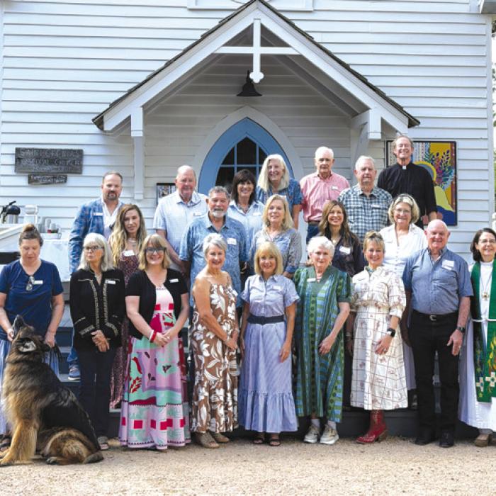 Saint Cecilia’s Episcopal Church in Round Top welcomed 20 new members during a special service Sept. 13. Bishop Kai Ryan joined the congregation at Henkel Square to confirm, receive and reaffirm the new members, marking the largest new member class in the church’s history.