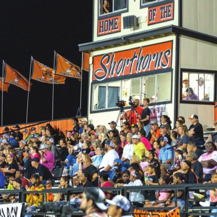 A big crowd showed up for Friday’s game between these in-county rivals. Photo by Andy Behlen