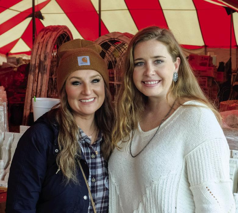 Erin Hart and Whitney Walters of Grand Prairie visited the show for the first time this week.