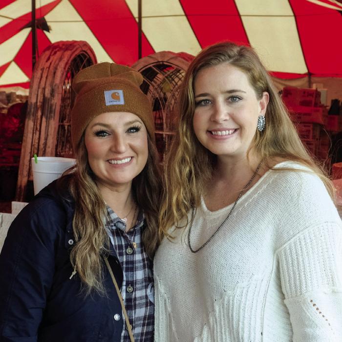 Erin Hart and Whitney Walters of Grand Prairie visited the show for the first time this week.