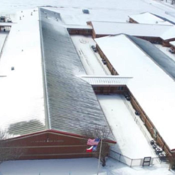 The snow-covered