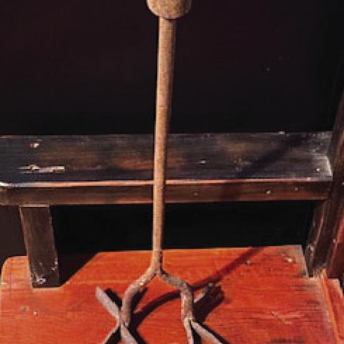 The XK branding iron