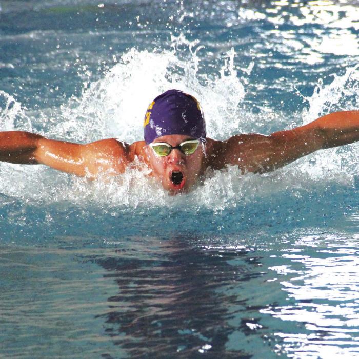 La Grange’s Ben Swisher in action in El Campo. Photo by Katy Michalke
