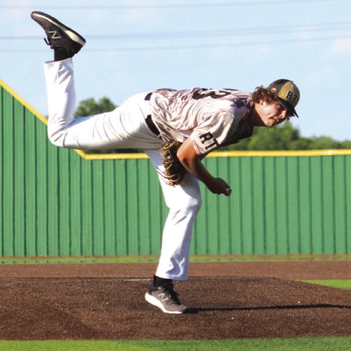Round Top-Carmine pitcher Tanner Schobel pitched three scoreless innings before Fayetteville would get going in the fourth.