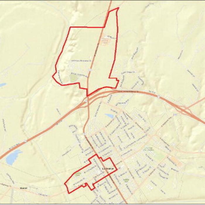 The consulting firm Pettit and Ayala, in conjunction with City staff, proposed a Tax Increment Reinvestment Zone outlined in the red in the map above. City Manager Jack Thompson said he knows of one developer who wants to build a subdivision in the northern portion of the zone.