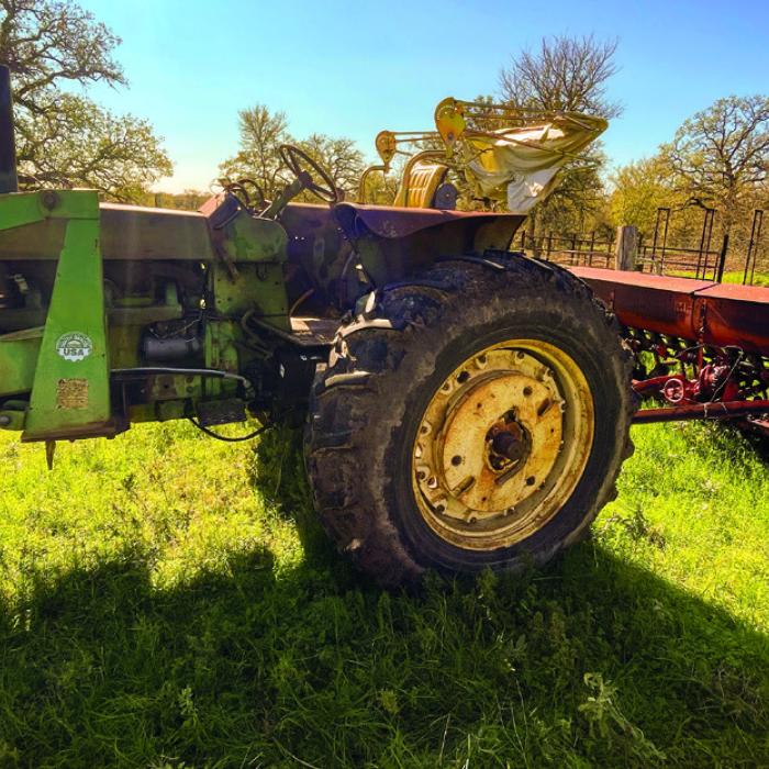Old tractors and equipment from the 1960s can still get the job done, it just might take a week or two of repairs and maintenance before you can get started! Pictured are my 1969 John Deere 4020 tractor with my dad’s Massey Ferguson Model 33 grain drill. Photo by Andy Behlen
