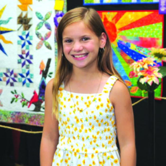 Quilting: Child Division-Ava Wied-Blue Quilt