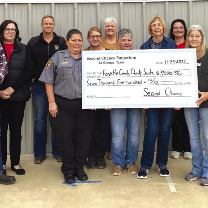 Second Chance Donates $7,500 to Deputy Santa