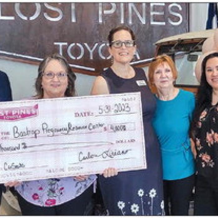 Lost Pines Toyota showed a heartwarming support and donated $4,000 to Bastrop Pregnancy Resource Center for car seats.