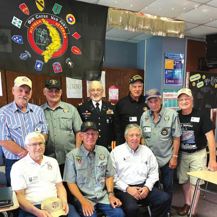 Sitting, left to right: Charles Murray, Eugene Krupala, Ranney McDonough. Standing, left to right: Leonard Wick, Leonard Korenek, Roy Hogsed, Patrick Lyons, Raymond Urban, and Donald Mazoch. Not pictured but attended morning sessions: Terrell Brown, David Chaloupka, John Dodson, Louis Estrada, and Dennis Stryk.