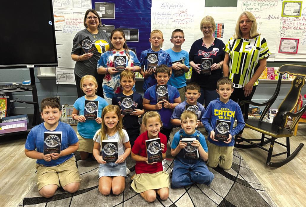 The Fayette County Republican Women recently donated dictionaries to third grade students at Sacred Heart Catholic School.