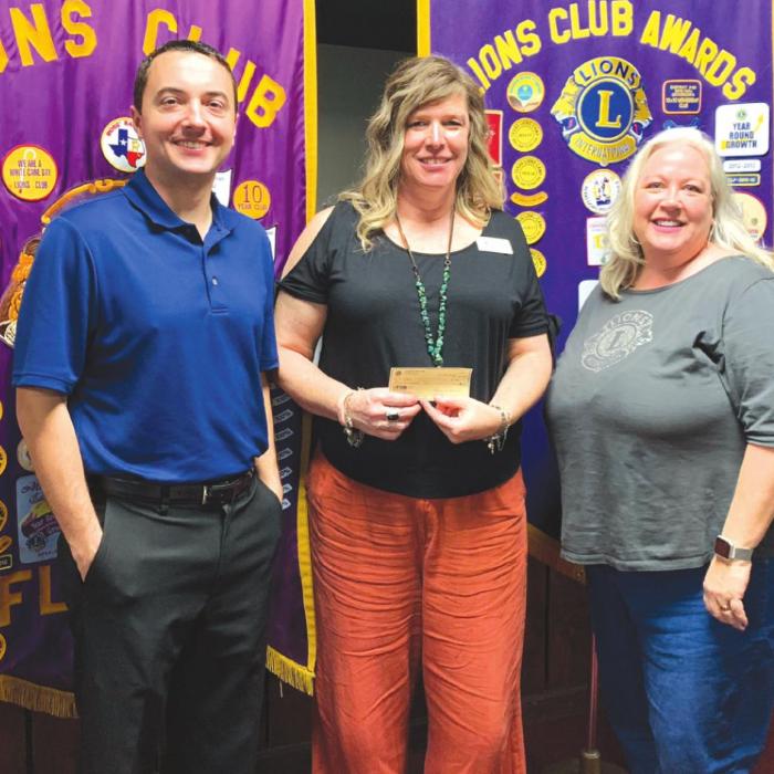 Flatonia Lions Club Donates to CASA