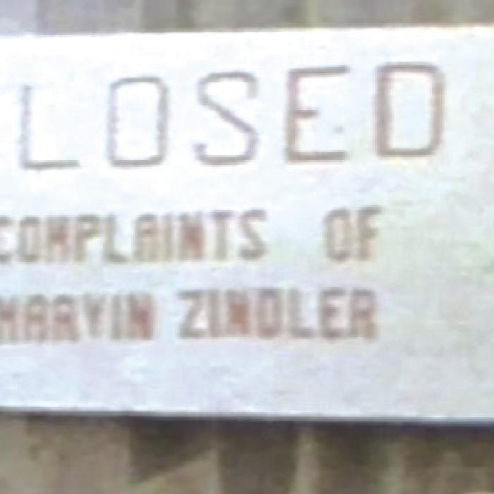 This sign placed on the Chicken Ranch credited it’s closure to the investigative reporting work of Houston’s Marvin Zindler.