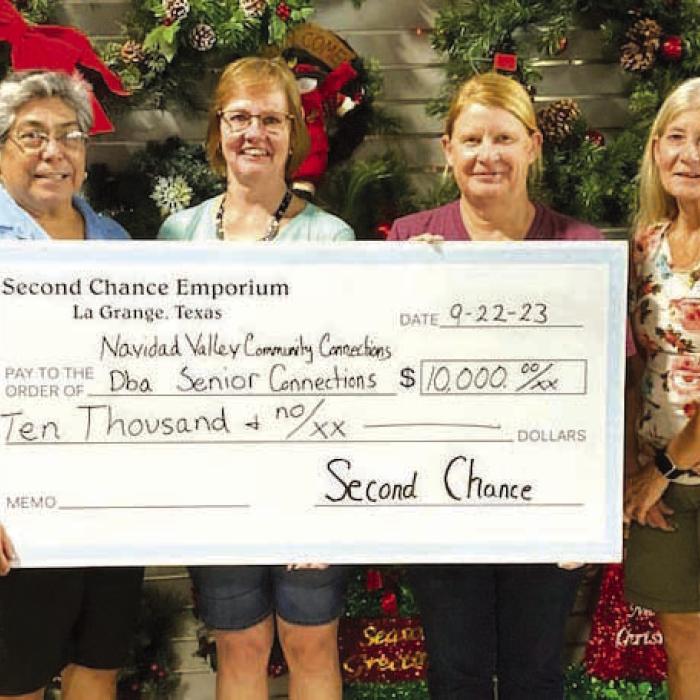 Second Chance Donates to Senior Connections
