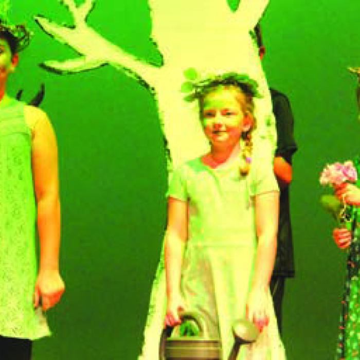 Dryads: Sophia Herrera, Paisley Watkins, Bailey Tousek, and Adelina Patterson (not pictured).