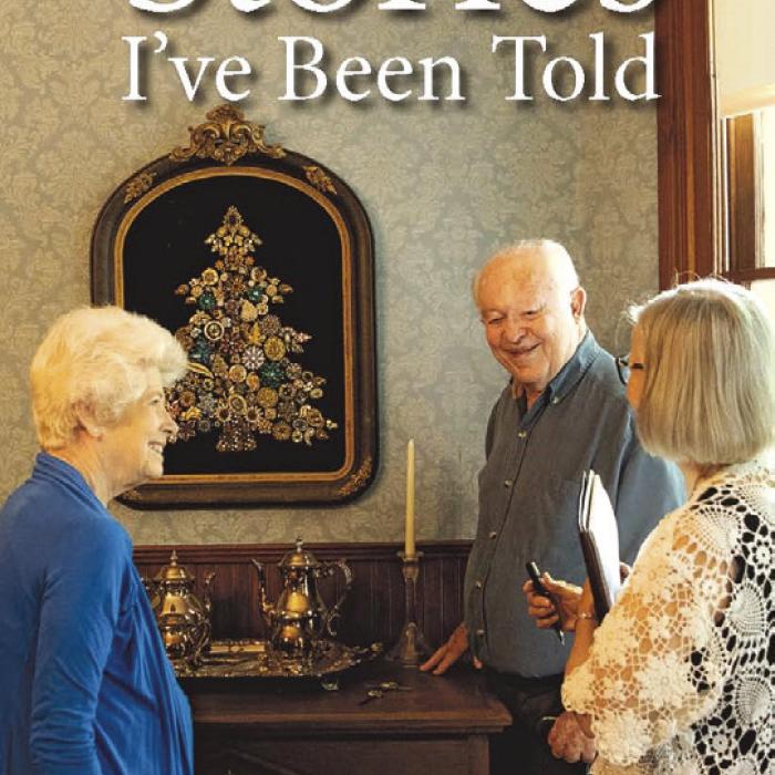 Drs. Royce and Elva Keilers of Rutersville appear with Stories I’ve Been Told – Volume 2 author Elaine Thomas (at far right) on the new book’s cover.