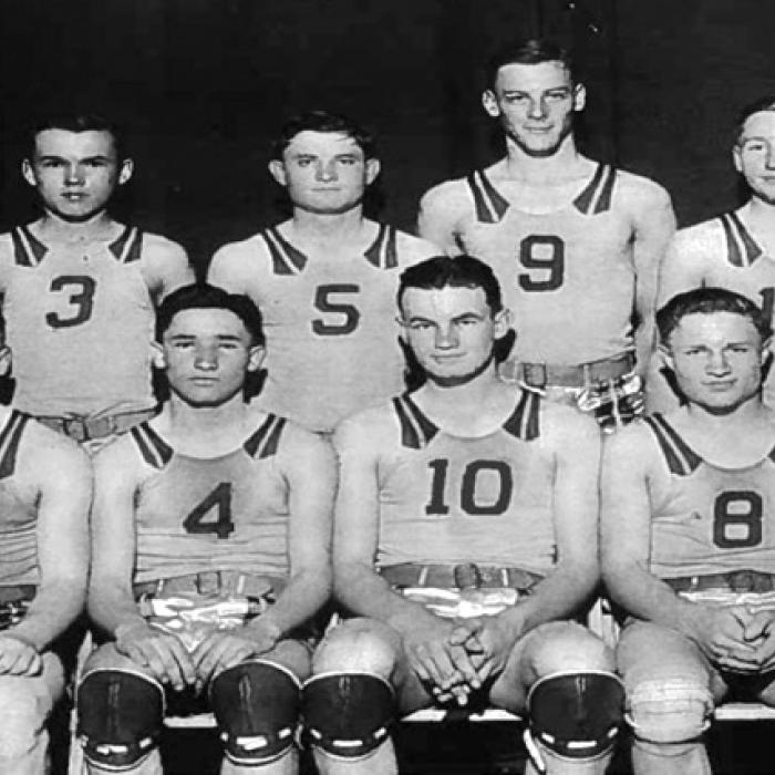 This week the Fayetteville boys basketball team is playing in the state basketball title game for only the second time in school history and for the first time since 1942. Shown here is a photo of the 1942 Lions, who were state runner-ups. That team included: Elbert Cassell, Joe Rek, Chester Cordes, Dennis Rudloff, Donald Gresser, Everett ‘Pete’ Treybig, Robert Mynar, Bernard Vasek and Melvin Wolff. The team was coached by Jesse Jochec.