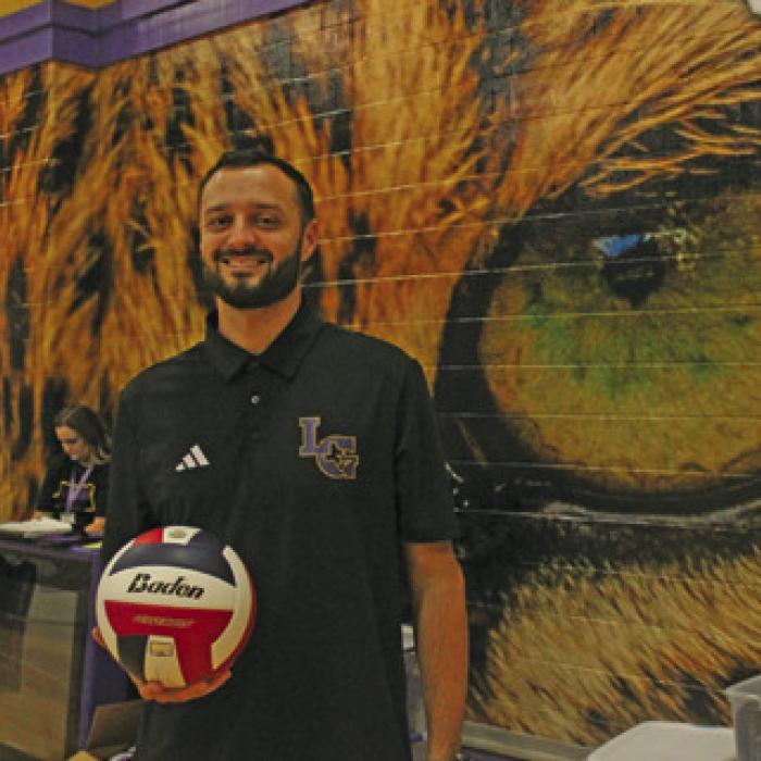 New La Grange Volleyball coach Ryan O’Neal. Photo by Jeff Wick