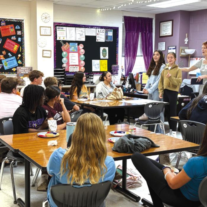 The Leo Club appreciates the Fayette County Community Theatre for sponsoring their May meetings and for some really fun improvisational theatre sessions led by Melanie Lira. Mrs. Lira also reminded students of the auditions for upcoming summer productions auditions June 8 and 9. More information on their student theatre programs can be found on their website at fayettecountycommunitytheatre.com.