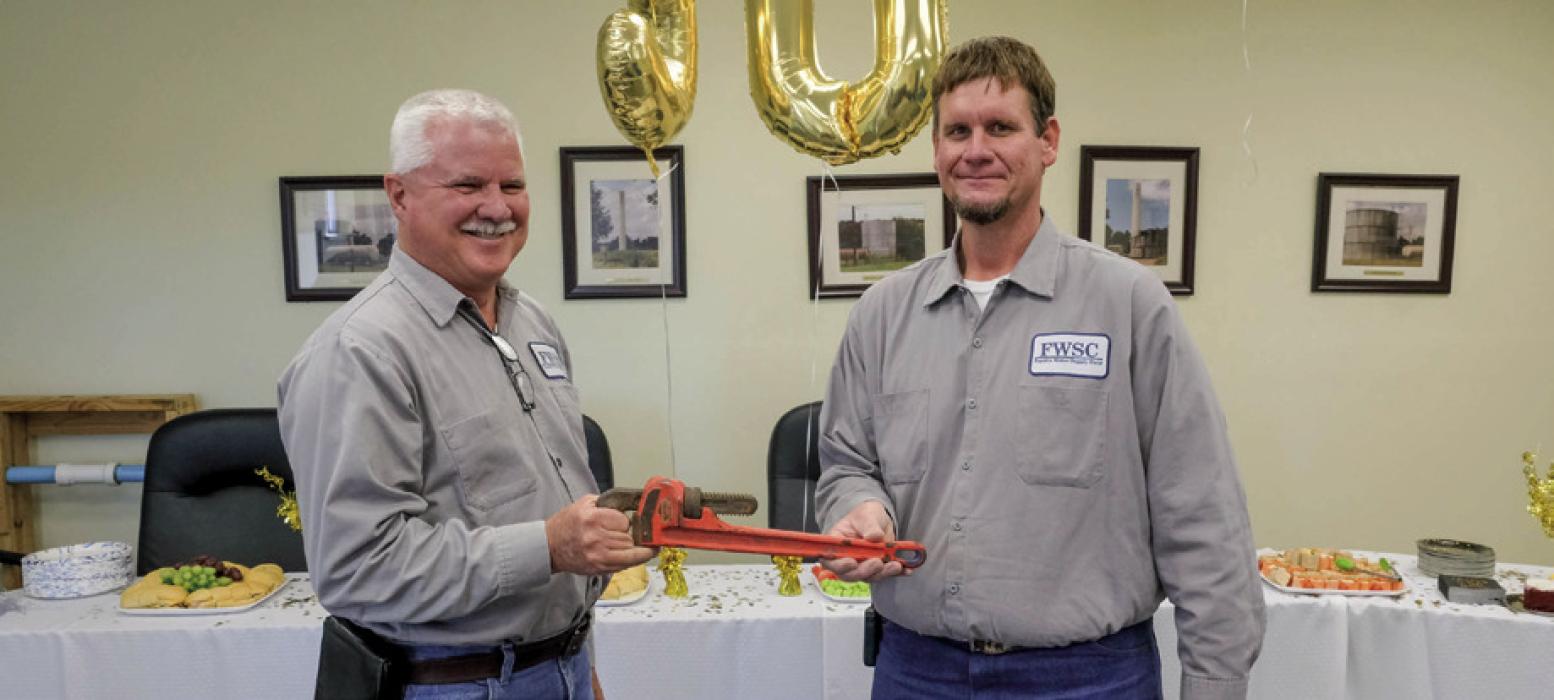 Passing of the Pipe Wrench of Fayette Water Supply Leadership