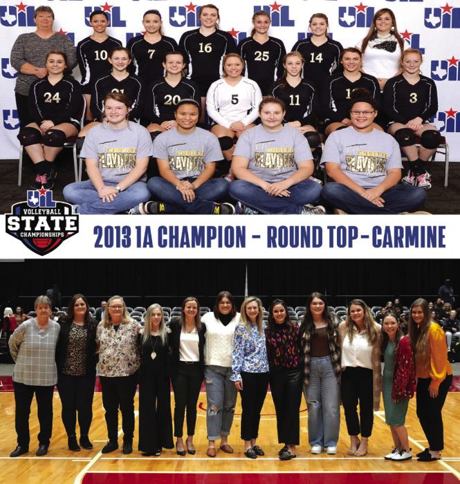 Round Top-Carmine Volleyball Team Honored On the 10th Anniversary of their 2013 Title 