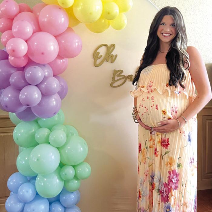 Brooke Schobel Kocian was honored at a baby shower recently.