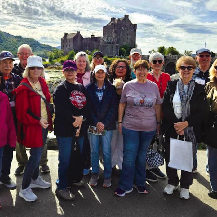 Round Top Travel Company recently traveled to Scotland. Locals on the trip were Dennis and Sandy Crum, and Terry and Yvonne Jackson.