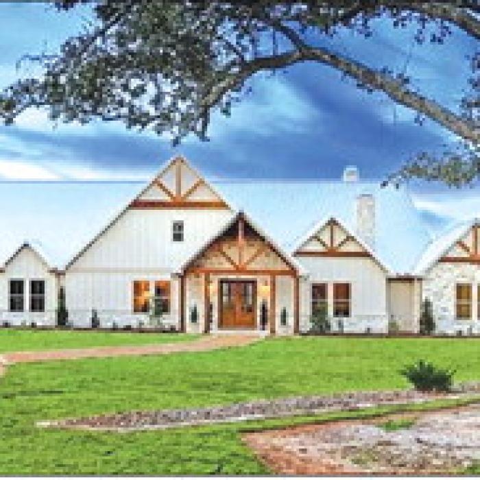 This 6,586 square foot, five-bed, five-bath house is currently on sale for just under $5 million on Hartfield Road in Round Top.