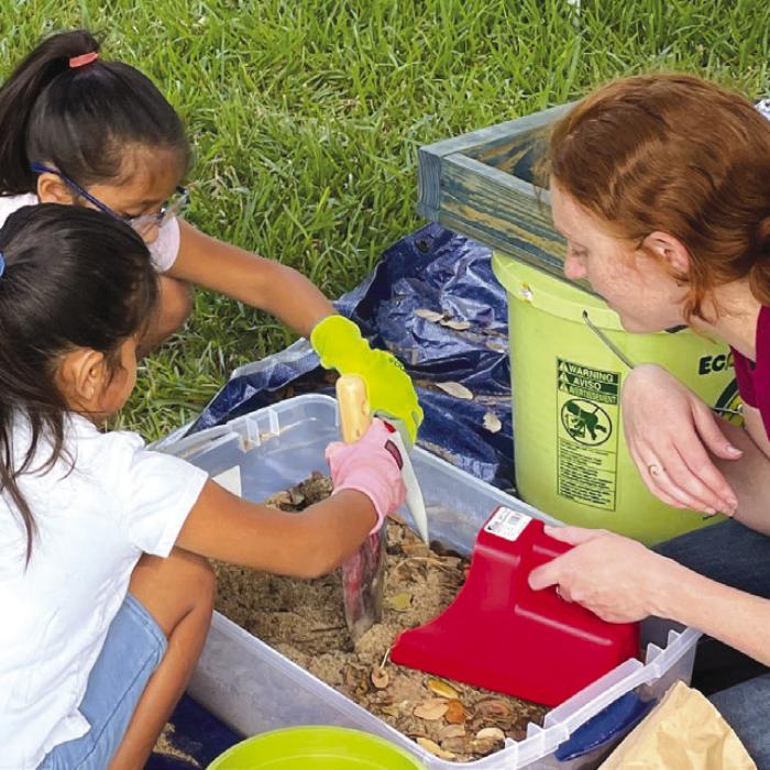 At last year’s first annual Archeology Day at Monument Hill, kids got a chance to try their hand at digging up artifacts.