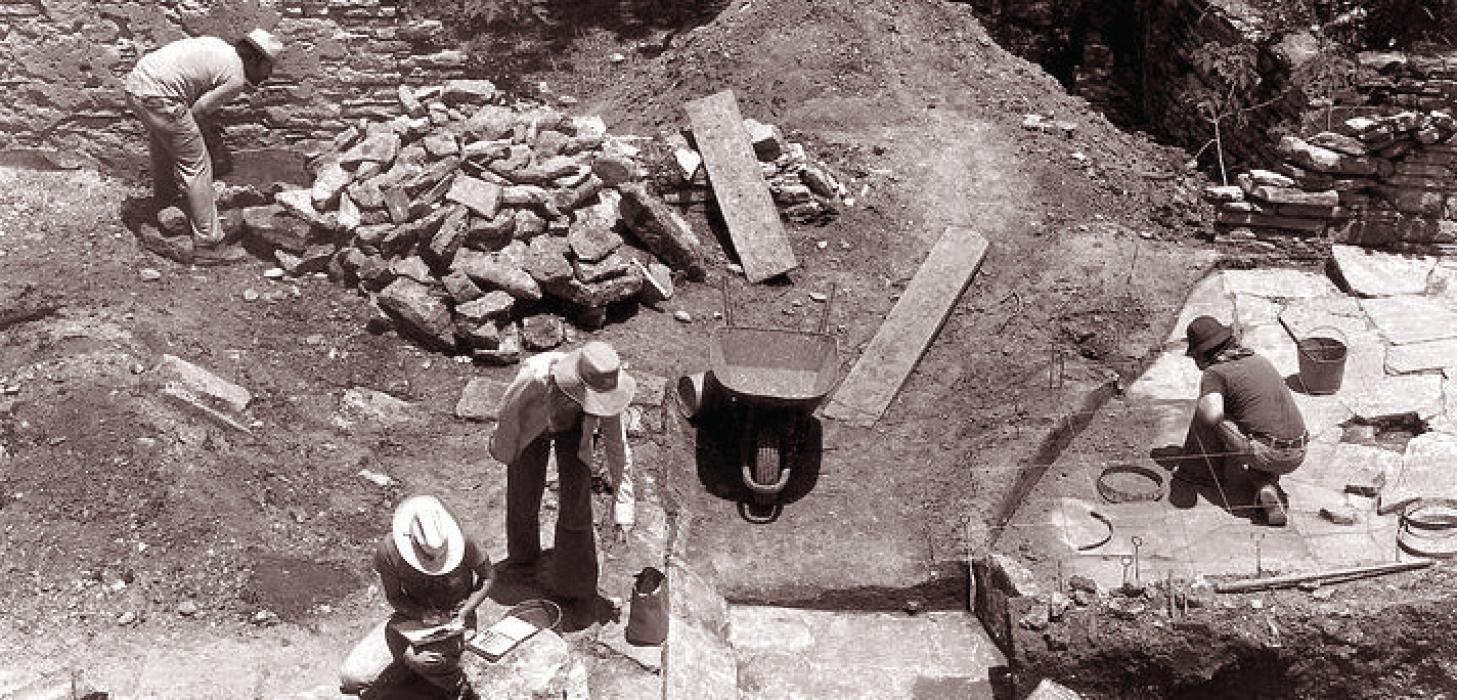 A file photo of an actual archeological digs that occurred at Kreische Brewery. “Kreische Brewery is one of the premier archeological sites of the Texas Historical Commission,” said sites educator Jenny Townzen. “The material culture found from the excavations by Texas Parks and Wildlife in the 1970s and 1980s provides a voice to the Kreische family that would have been lost without the careful recording of the information.